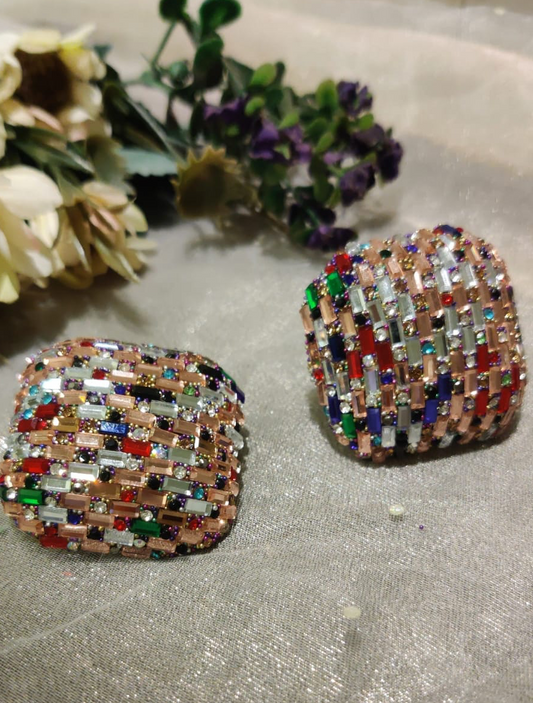 multicolour-partywear-stud-earrings