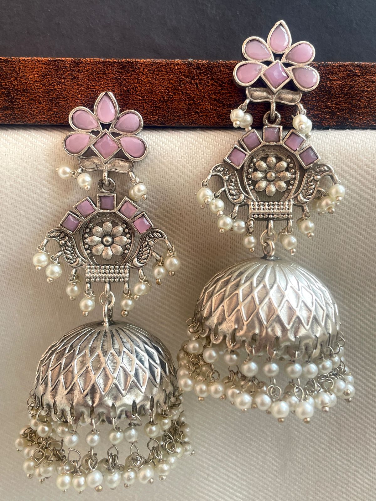 SILVER-PINK-OXIDISED-JHUMKIS-03