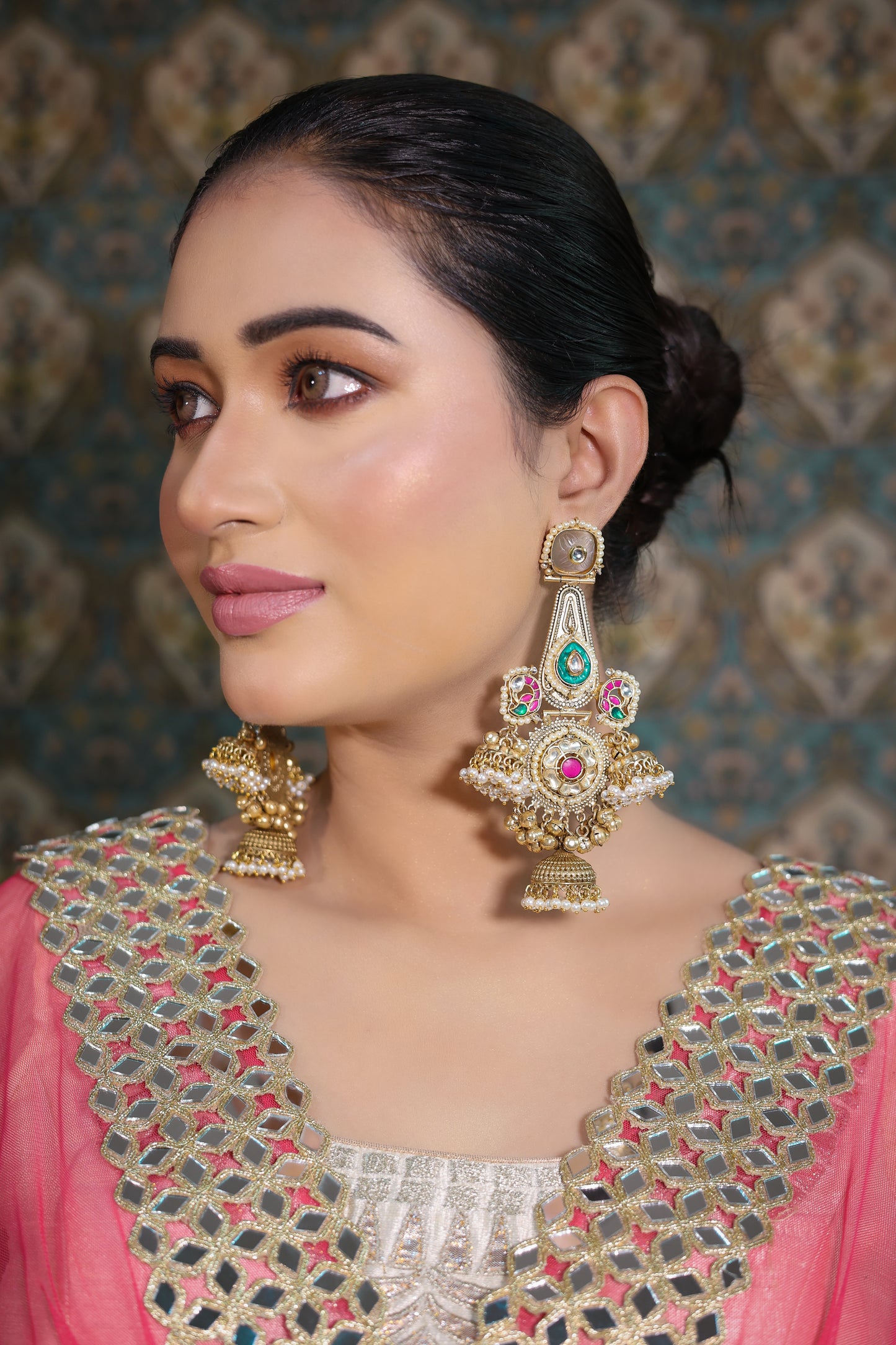 Chandani jhumkas