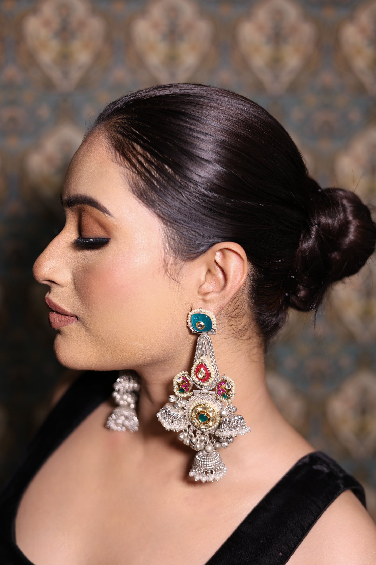 Chandani jhumkas