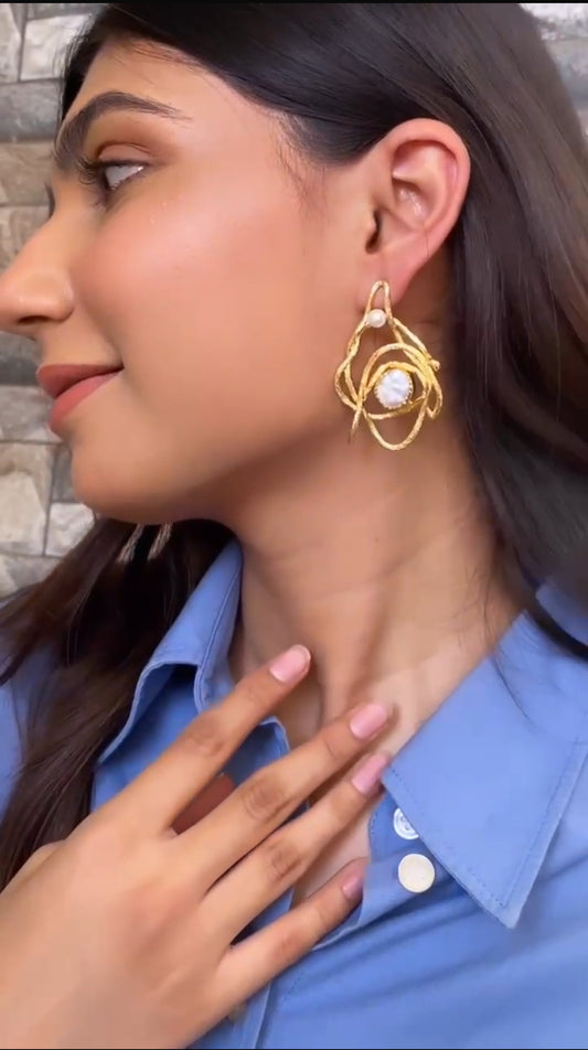 golden-pearl-statement-earrings